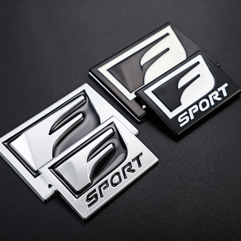 

Car Sticker New 3D Metal Sport Sticker Badge Body Sticker For Lexus F SPORT CT ES GS NX IS250 CT200h IS300h ES300h ERX400h NX300
