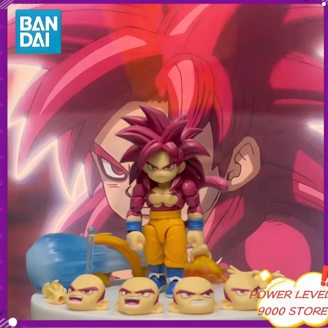 

In Stock Bandai S.H.Figuarts Original Anime Dragon Ball SHF Super Saiyan 4 Son Goku Mini Daima Action Figures Collectible Anime