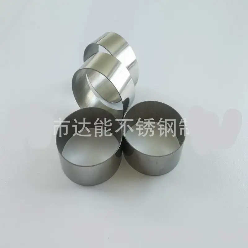 

50 Pieces SUS 304 Stainless Steel Collar Bushing Sleeve Protecting Rings Inner Dia. 24mm 27mm Thickness 0.5mm