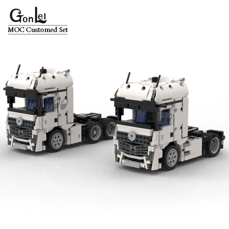 

MOC Customed Actros Tractor 4X2 6X2 Truck Unit Engineering Vehicle Fit for Building Blocks Truck Model Bricks Kit Adults Gifts