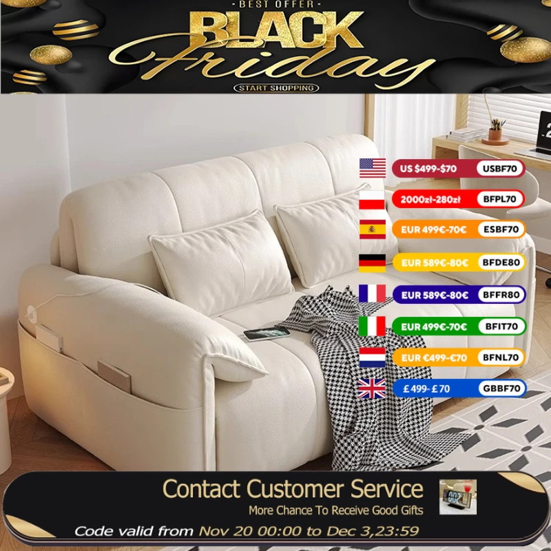 

Electric Extendable Folding Sofa Nordic Modern Luxury Floor Loveseat Sofa Lounge Lazy Divani Per Soggiorno Furniture Living Room