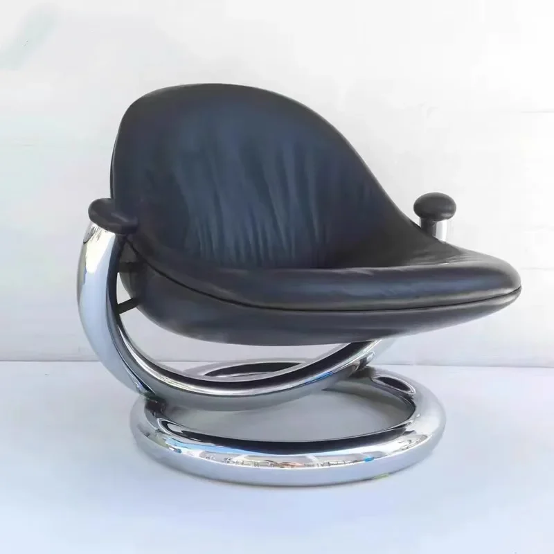 Nordic postmodern simple metal ring chair, living room balcony personalized reception Internet celebrity leisure single chair