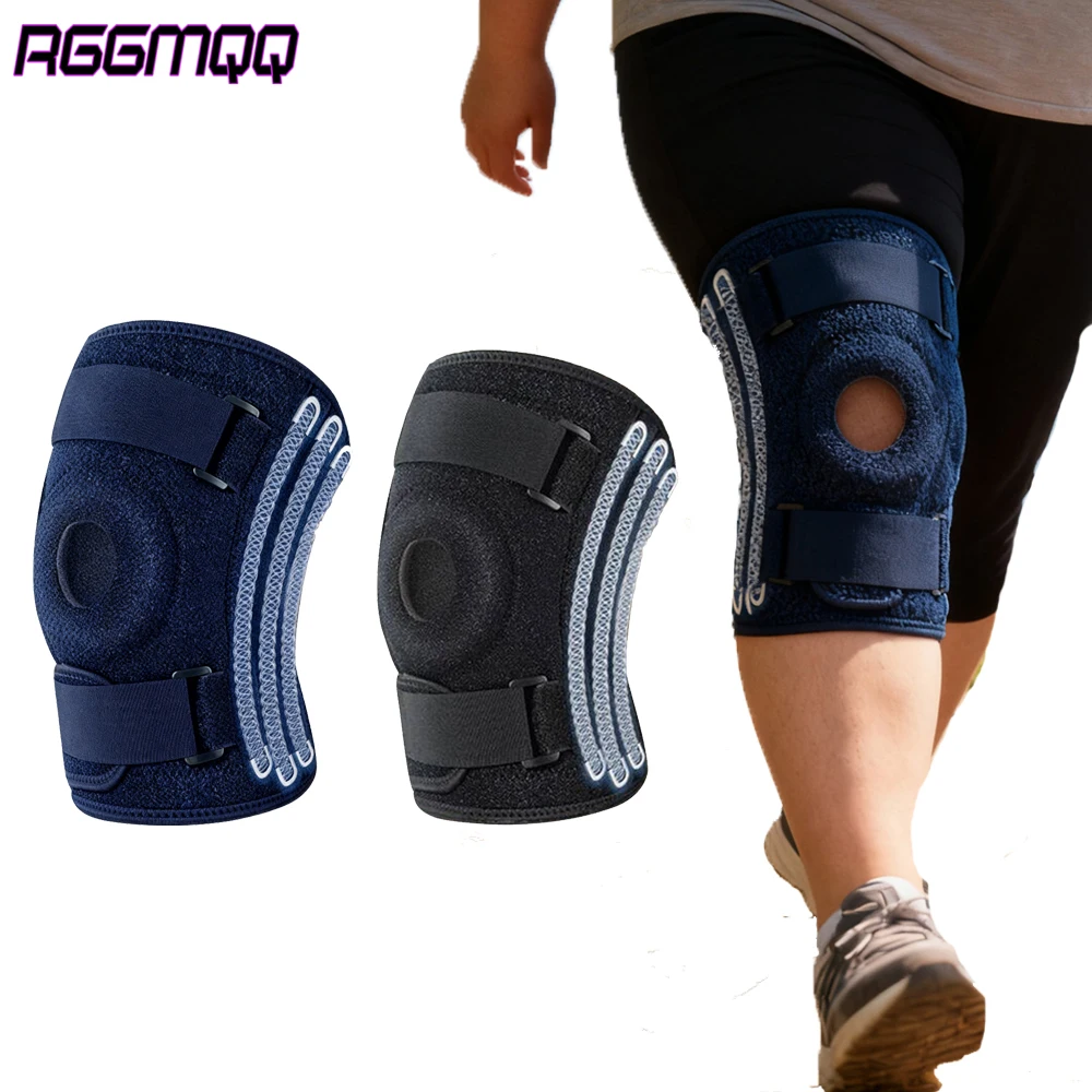 1PCS Plus Size Knee Brace for Women & Men - Adjustable Knee Support Brace for Meniscus Tear,Compression with Side Stabilizers
