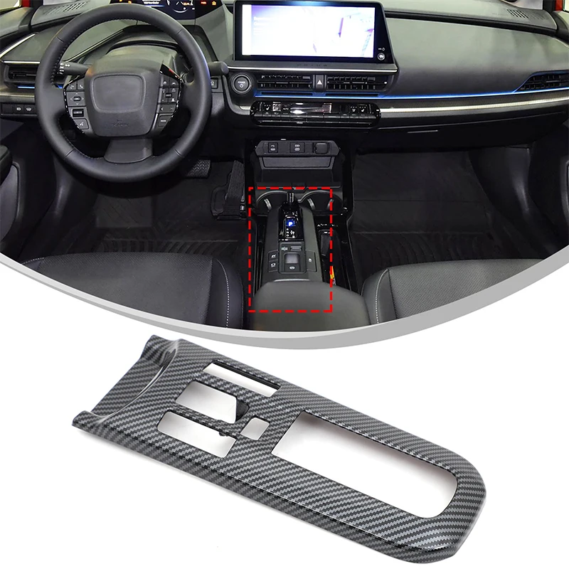 

For Toyota Prius 60 Series 2023+ ABS carbon fiber car center console gear frame decorative sticker car interior accessories