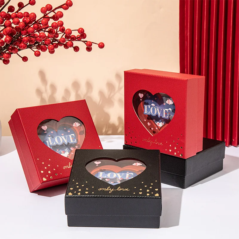 

Красная губная помада Love World Cover 520, губная помада для церемонии, ожерелье, кулон, подарочная шкатулка для драгоценностей для женской коллекции