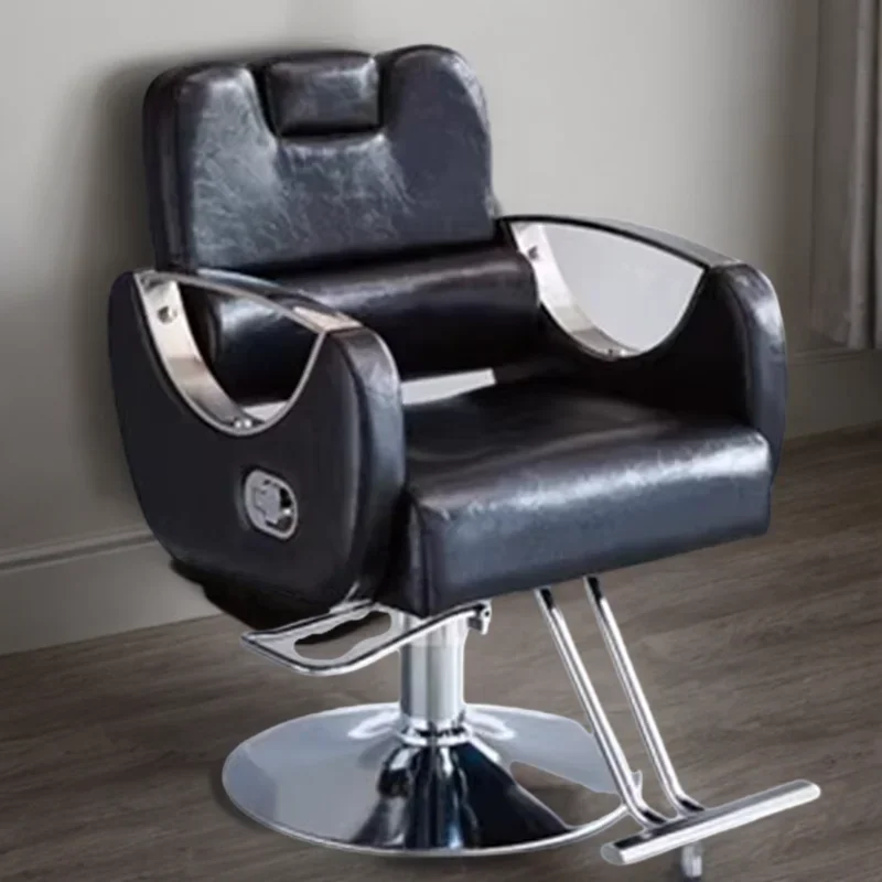 Fotel do stylizacji meble do salonu fryzjerskiego piękno eleganckie krzesła z regulacją wysokości estetyczne obrotowe rzeczy fryzjerskie Silla Barbershop Sowa