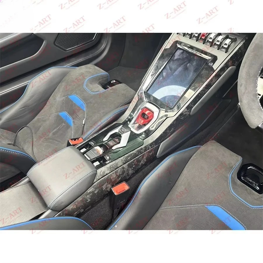 Prepreg Dry Carbon Fiber Interior Kit with Dashboard Panel for Huracan EVO Spyder