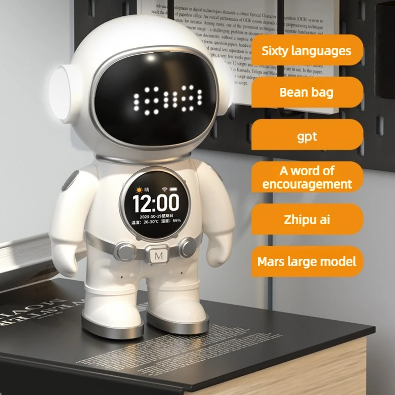 Intelligent AI Chat Robot Portable Story Astronaut Learning Interactive Educational Robot Toy WiFi Bluetooth Speaker
