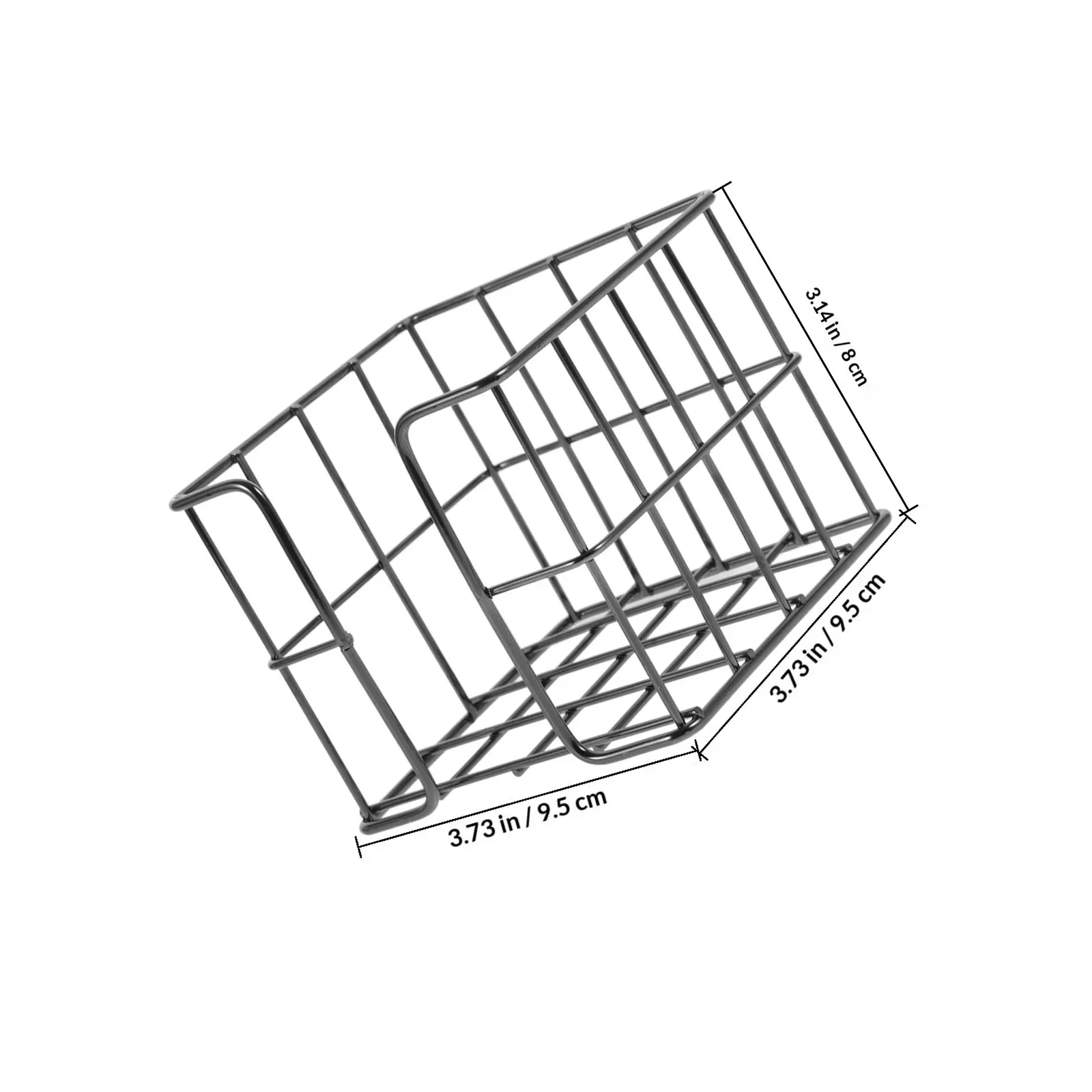 Metal Note Holder for Notepads Business Cards Index Cards Sleek Desk Organizer Wire Mesh Basket Office Home Use