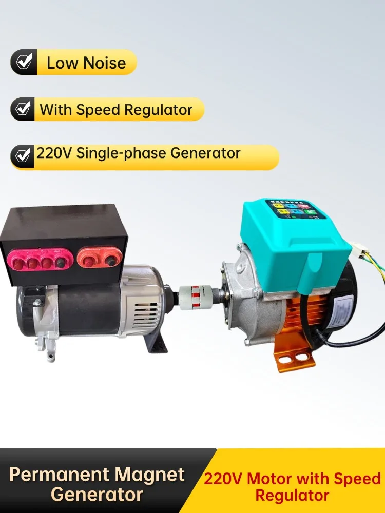 Hochwertiger 30KW 50KW 80KW Permanentmagnet-Generator 220V 230V 380V Einphasig 220V AC Bürstenloser Motor Mit Fernbedienung