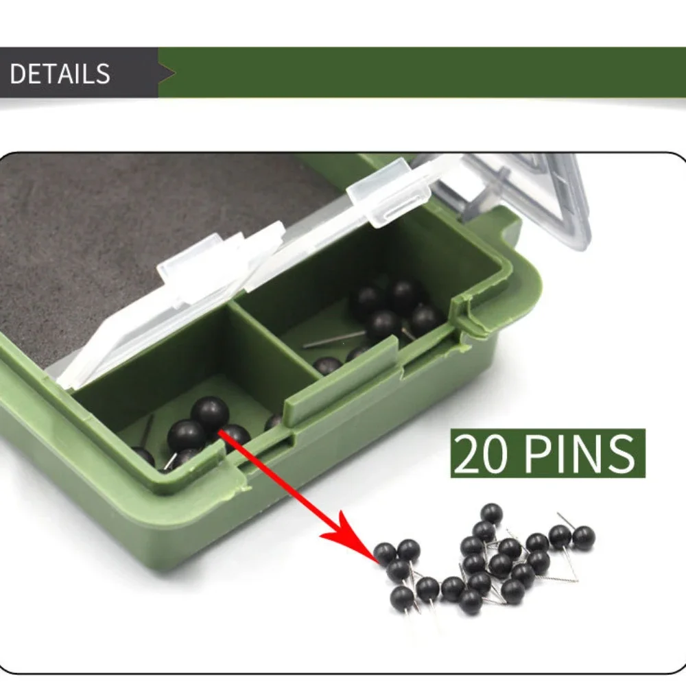 Carp Fishing Tackle Box Stiff Hair Rig Board with Pins Carp Fishing Rig Box Wallet Rig Storage Box