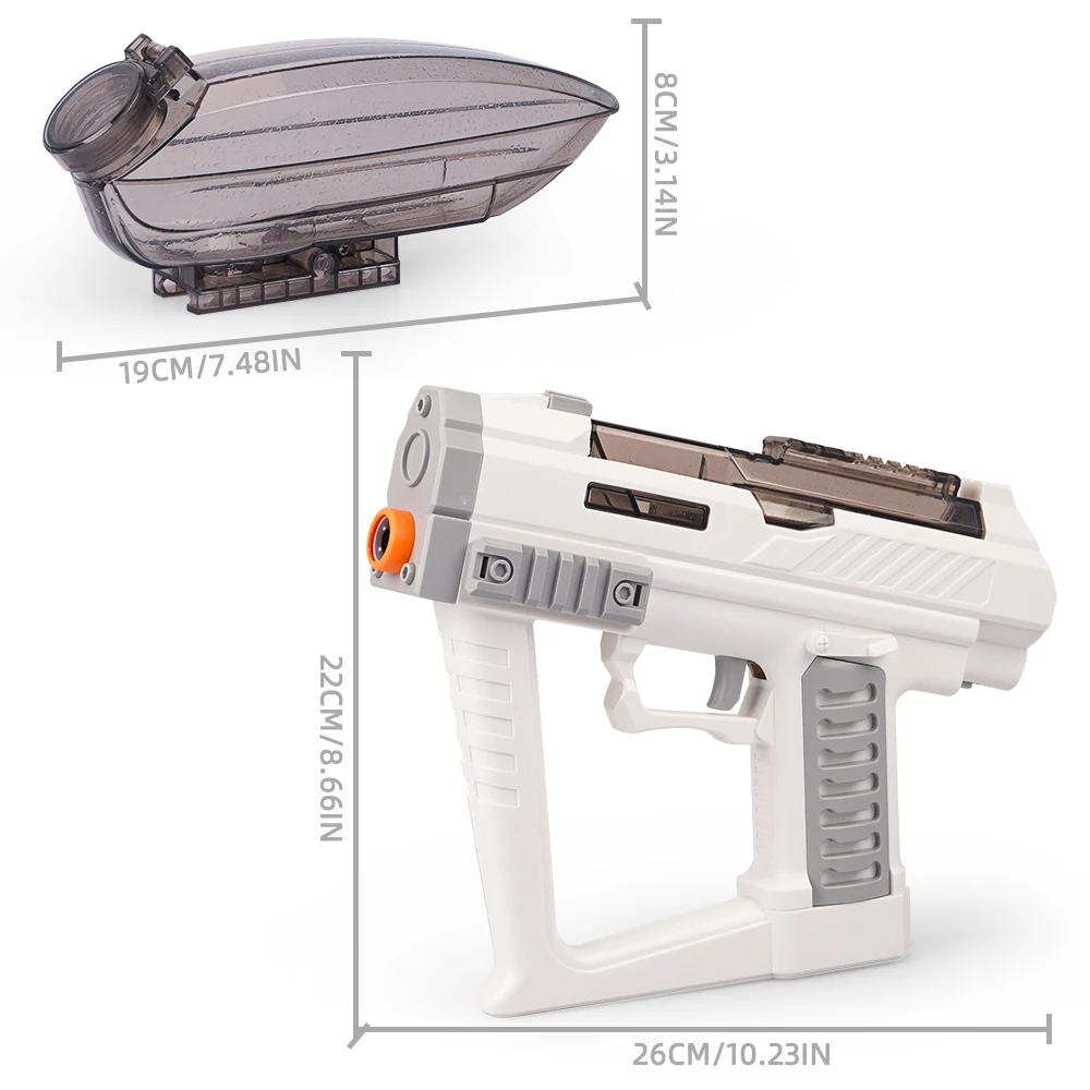 Starship pistola elettrica giocattolo per bambini adulti, automatico ad alta velocità, ricaricabile, include occhiali, giochi all'aperto CS, natale di compleanno