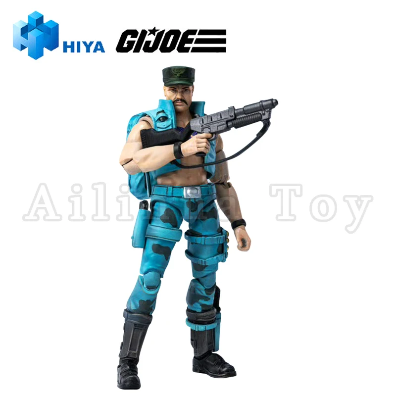 [Pre-Order]HIYA 1/18 4inch Action Figure Exquisite Mini Series G.I.Joe Gung-Ho Marine Version Anime For Gift