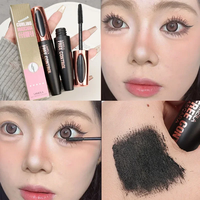 Waterproof Curling 4D Mascara Makeup Thick Slender Sweatproof Lasting Black Eyelash Extension Mascara Lengthen Lash Cosmetics