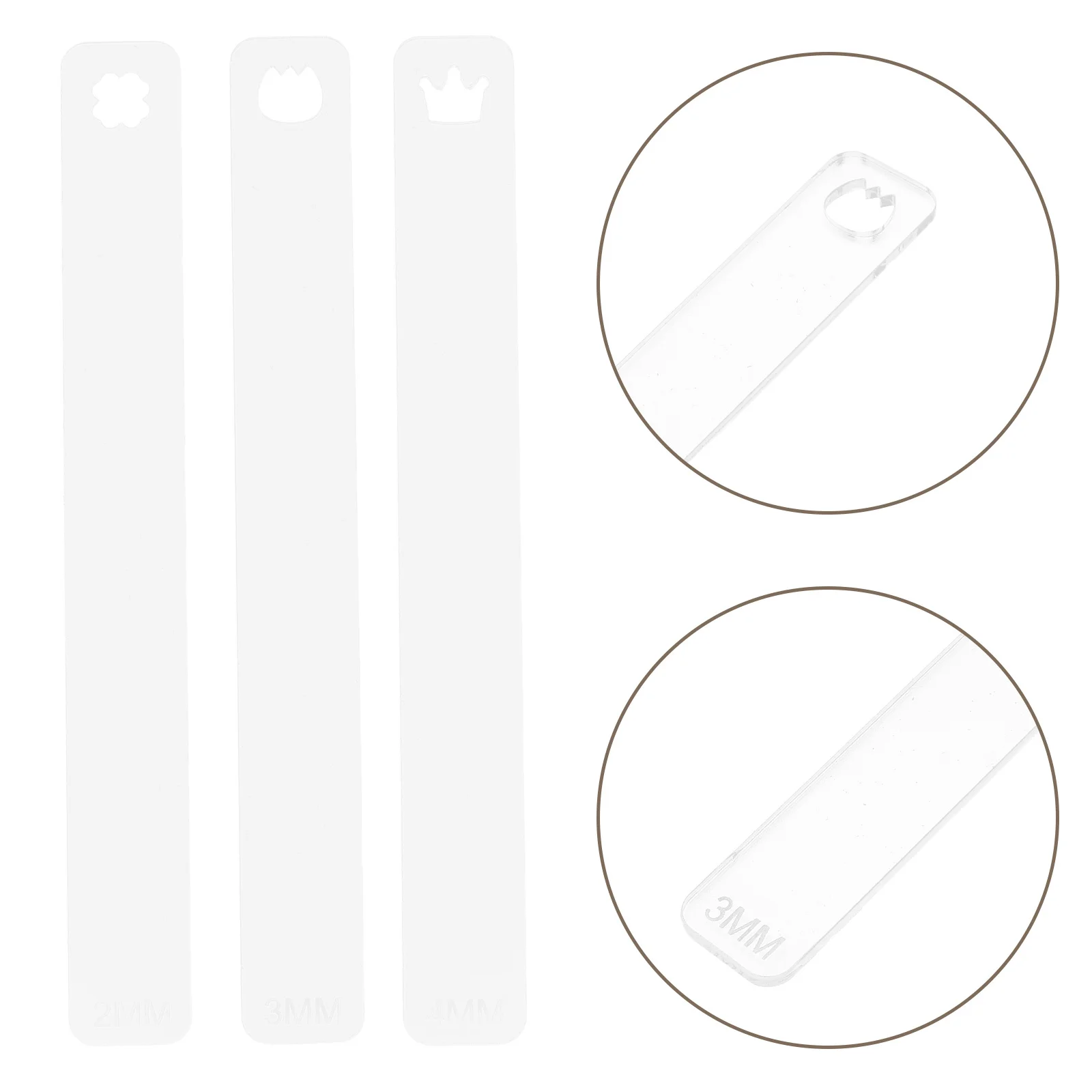 

Soft Multifunctional Depth Guide Set For Polymer Clay Ceramic Rolling Precision Thickness Control Pottery Measuring Tool