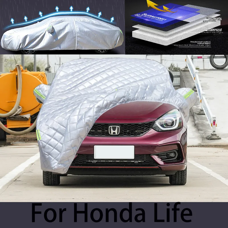 For Honda Life Car hail protection cover Auto rain protection scratch protection paint peeling protection car clothing