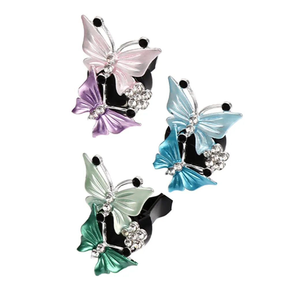 3Pcs Stylish Butterfly Car Aromatherapy Clip Vent Mounted Perfume Holder Air Freshener for Vehicle Interior Purification