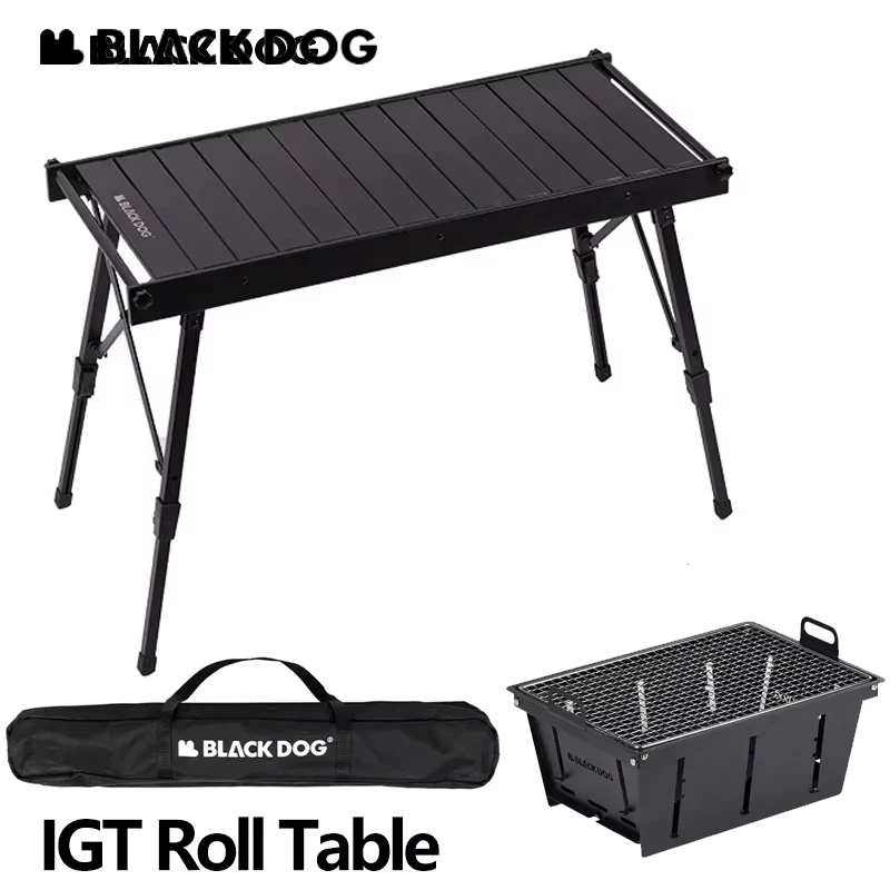 Naturehike Blackdog IGT Table Folding For Outdoor Camping Travel Removable Desktop Adjustable Lightweight Burner BBQ Table 4kg