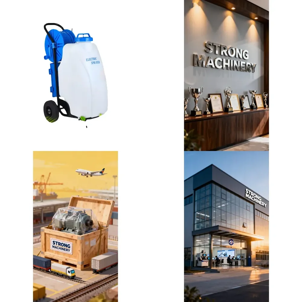 

45L Portable Electric Sprayer Trolley Rechargeable Battery High Pressure Hand Push Sprayer