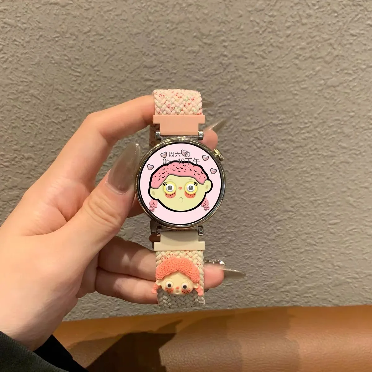 Tali untuk Samsung Galaxy Watch 7 FE 5 Pro 4 6 classic 44mm 40mm Gelang olahraga nilon kepang correa Tali Galaxy Watch 7 wanita