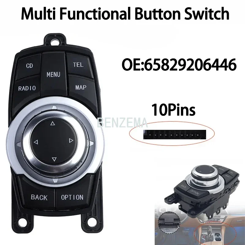 

New Multifunctional Button Switch For BMW 5 series 7 Series F10 F07 F02 F01 F03 F25 F11 65829206446 65829206444 65829212449