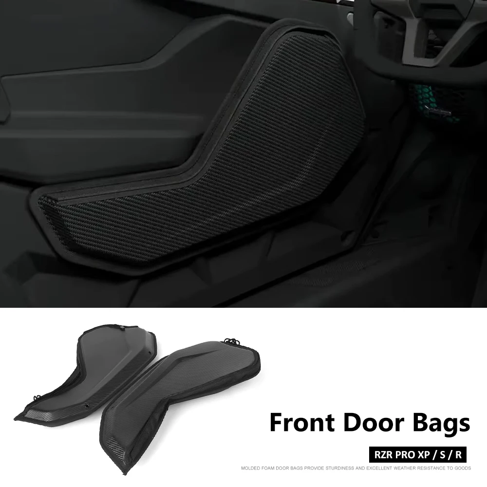 

2025 UTV PRO XP Premium Driver Side Front Door Storage Bags Black Accessories Kit For Polaris RZR Pro XP 4 SPRO Pro R 4 Ultimate