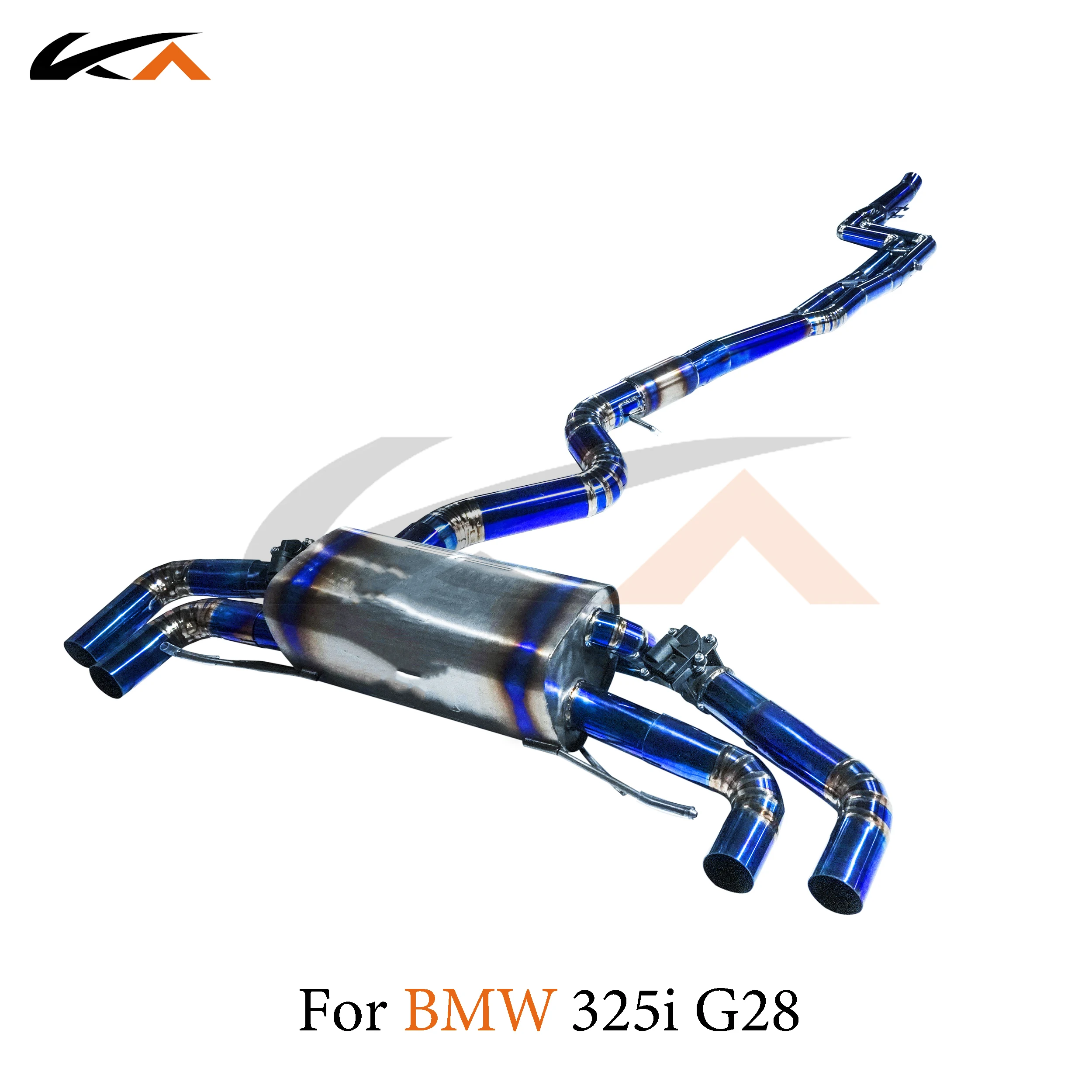 KA Tuning exhaust system parts titanium alloy catback for BMW 325i 330i G28 rear section performance muffler valve