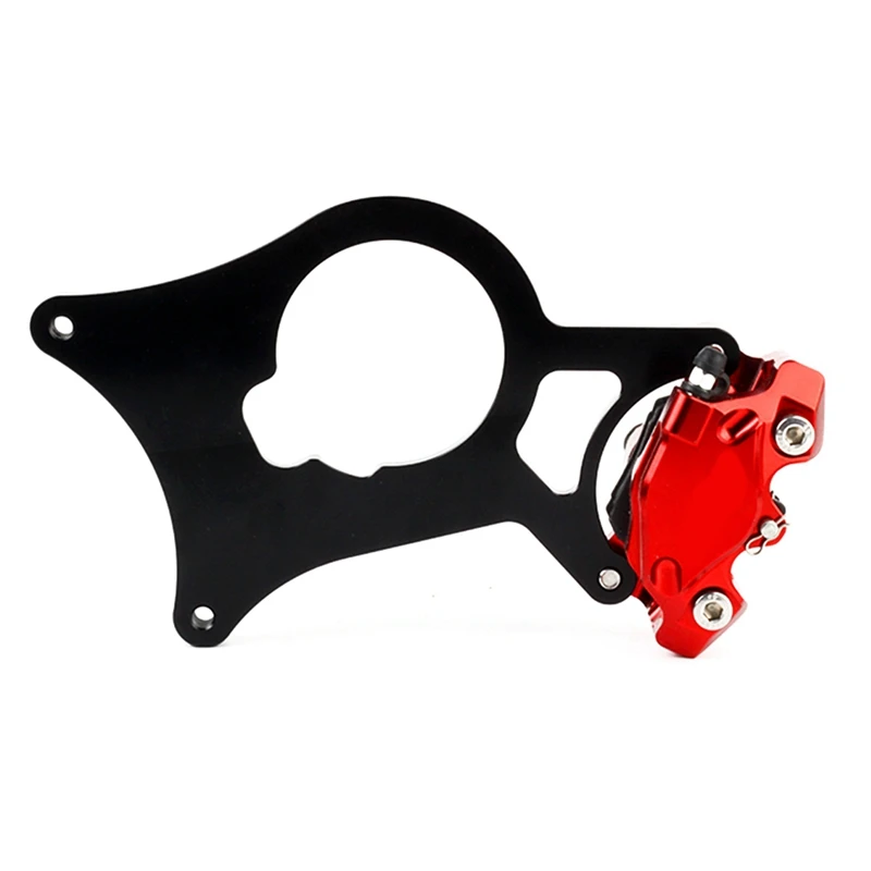 Motorcycle Rear Wheel Brake Caliper Bracket Adapter For HONDA FORZ 350 NSS350 2021-2023 Aluminum Axle Rear Caliper Rotor