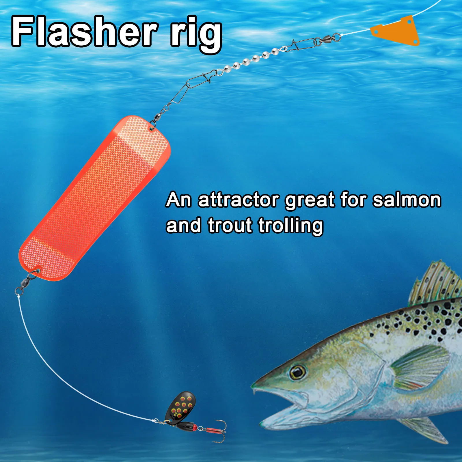 Fishing Lure Flasher Rigs For Sale Ahi USA Rainbow Flasher Sabiki