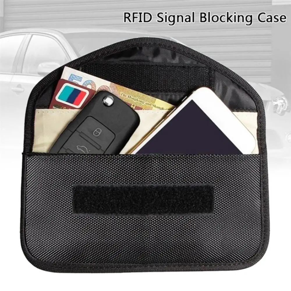 New Blocking Bag Keyless RFID Faraday Cage Fob Pouch Car Key Signal Blocker Case view 2