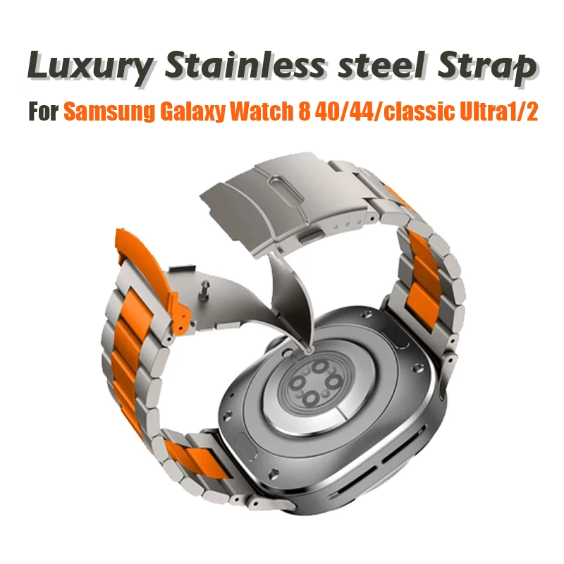 

Роскошный металлический ремешок из титанового сплава для Samsung Galaxy Watch 8 40 мм 44 мм 8 Classic Galaxy Watch Ultra 2025 47 мм ремешок для часов