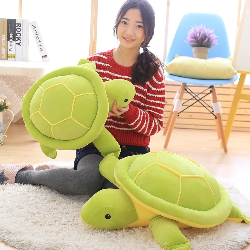 2023 neue Super Hot Schildkröte Plushie Spielzeug Armee Grün Weiche Schildkröte Tiere Puppen Angefüllte Spielzeug für Baby Kinder Geburtstag Weihnachten geschenke