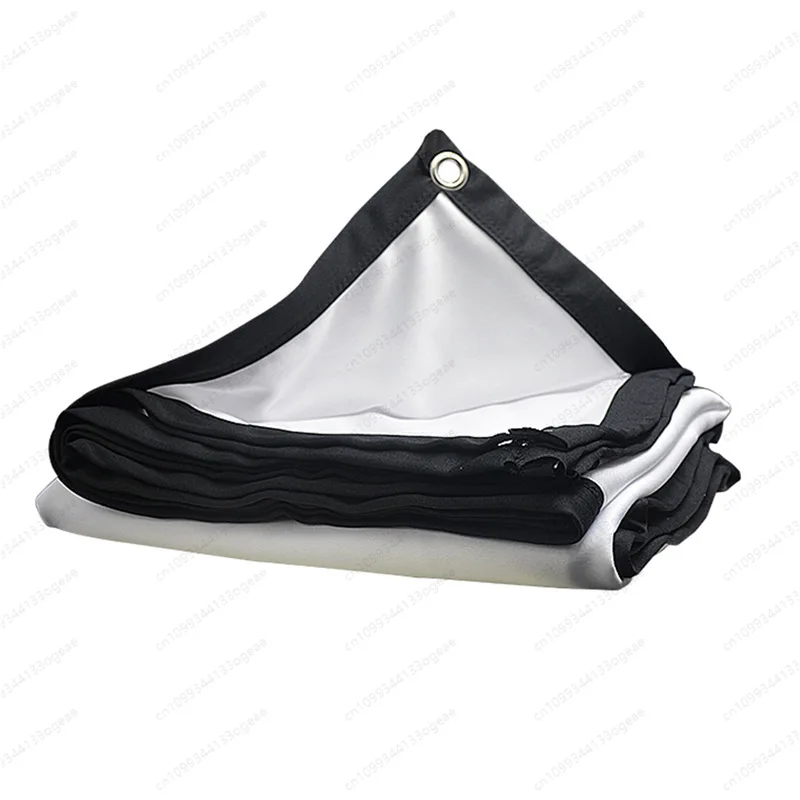 Extra portable folding polyester soft screen thickened 84 100 120 inch film cloth high definition projection screen