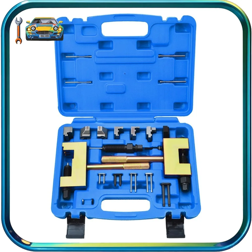 Engine Timing Chain Breaker Riveting Tool Kit For Mercedes Benz M271 M272 M273 M276 Double Row Camshaft Link Riveter Set