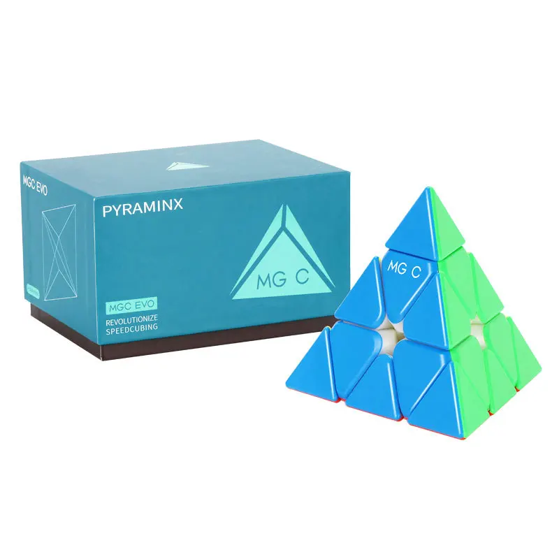 

YJ MGC EVO Pyraminx Magnetic Magic Speed Cube Stickerless Professional Fidget Toys MGC EVO 3x3 Pyramid Cubo Magico Puzzle