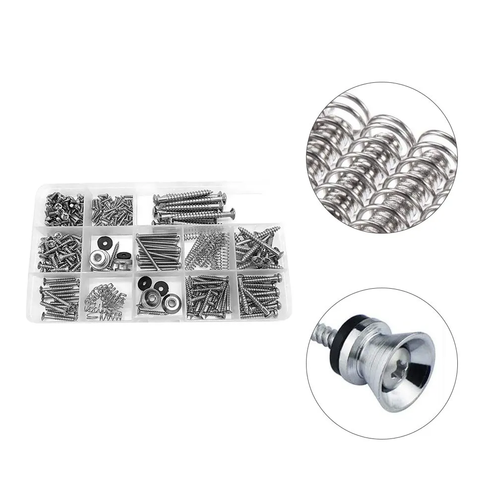 

1Set Guitar Screw Repair Kit Stainless Steel Durable Mounting Parts Luthier Tools Guitar Maintenance Screw for Pickup Ring