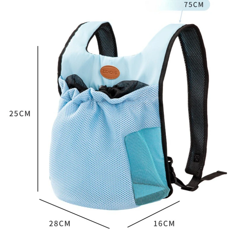 New Pet Bag Dog and Cat Backpack Pet Backpack Portable Mesh Breathable Backpack for Small and Medium-sized Dogs When Going Out