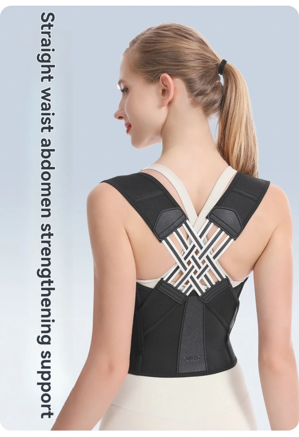 AOLIKES New Back Posture Corrector Brace for Women Men Breathable Back Posture Correction Back Support Belt Adjustable Shoulder