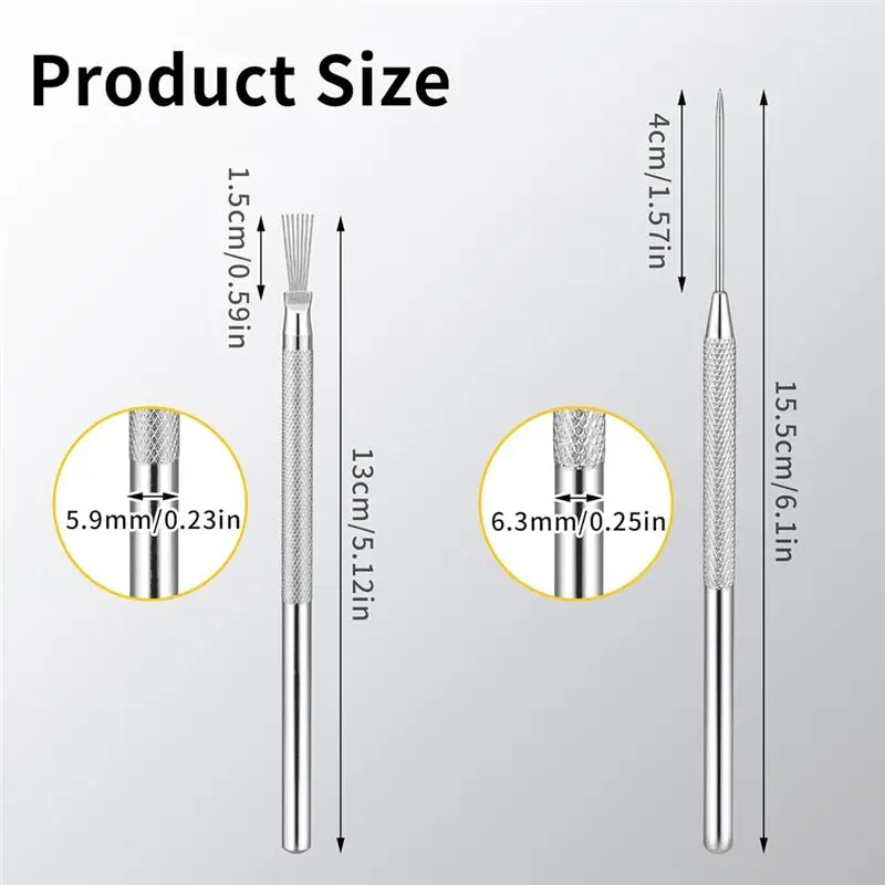 [A92P!】 Clay Sculpting Detail Tools Feather Wire Texture Tools Clay Carving Modeling Kit