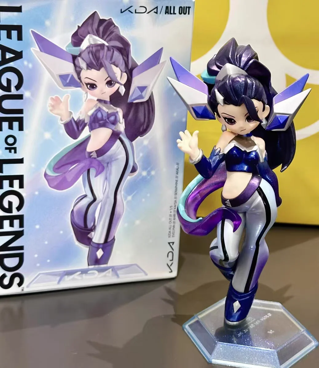

Genuine K/Da All Out League Of Legends Series Mystery Box Figure Akali Ahri Evelynn Seraphine Kaisa Desktop Decoration Xmas Gift