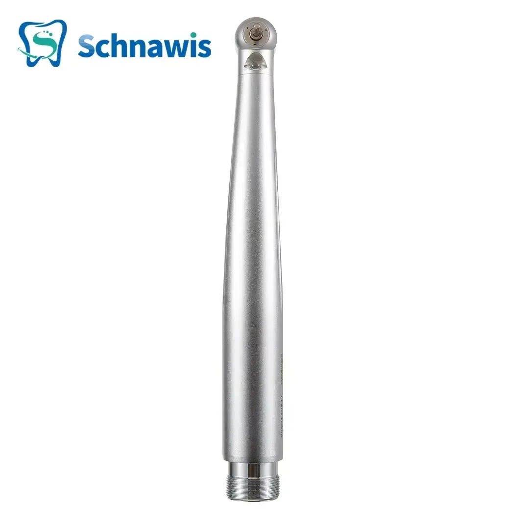 Dental LED High Speed Handpiece Standard Head Push Button Three Water Spray E-generator Air Turbine 2/4 Holes Dentist Instrument