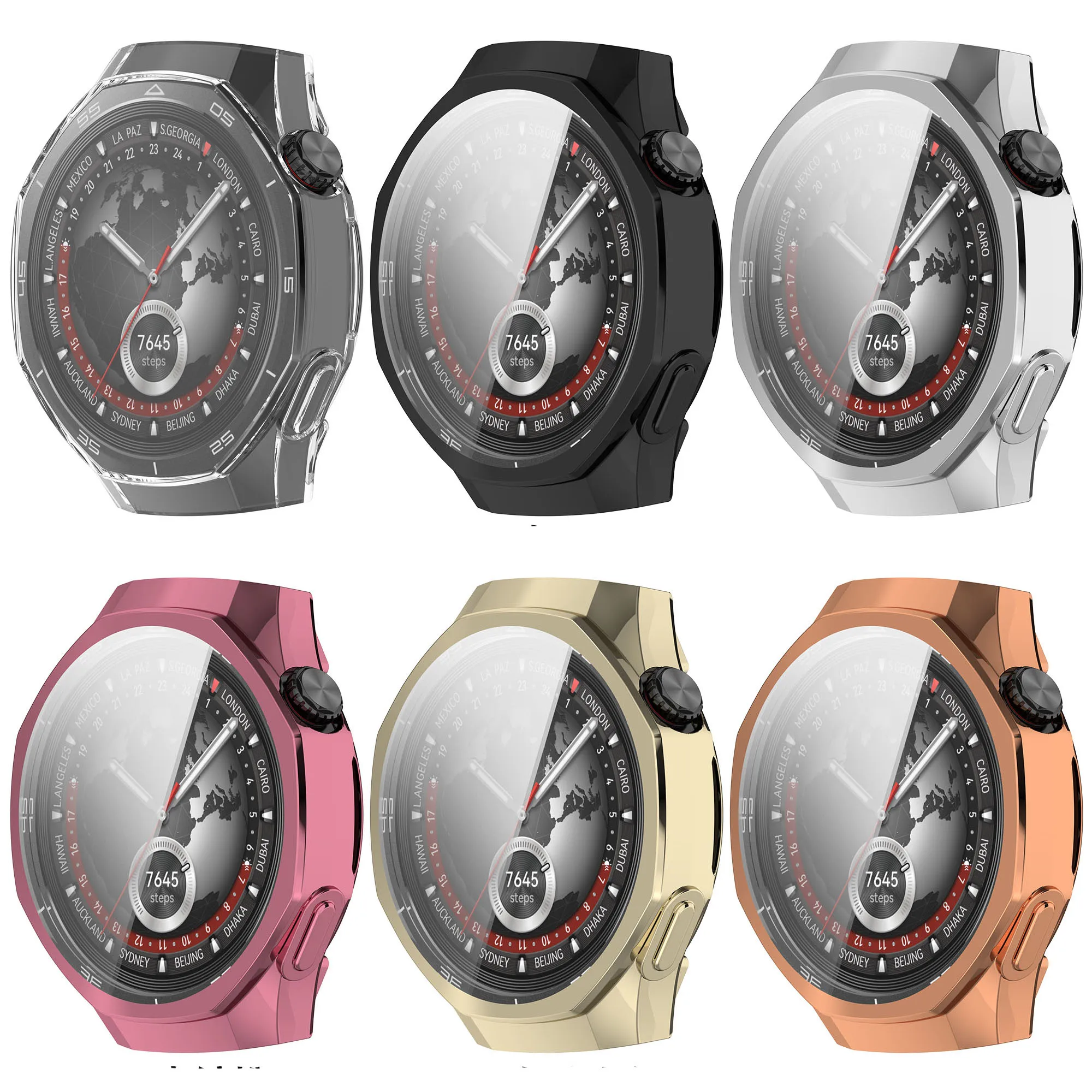 حافظة واقية من مادة TPU لساعة Huawei Watch GT5 Pro مقاس 46 ملم وغطاء ممتص للصدمات بإطار كامل الشاشة #2