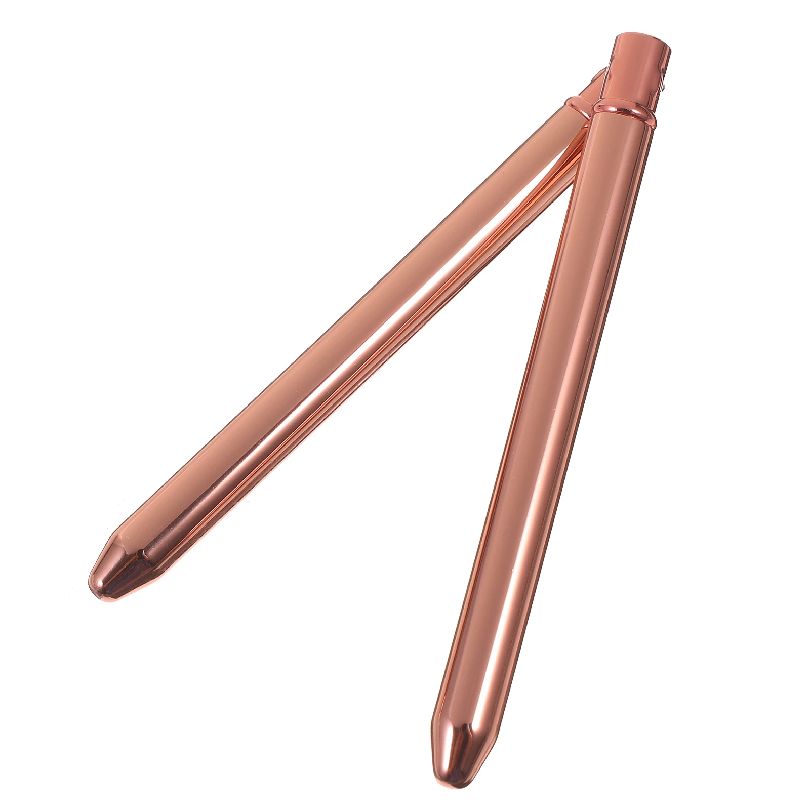 

2pcs Eyelash Curling Brush Rose Gold Portable Makeup Tool Durable Rust Resistant Lash Eyebrow Mascara Applicator