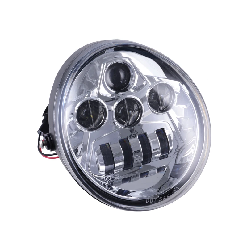 

YongJin Motorcycle Parts Accessories For Harley Black Color Housing Led V-rod Headlight