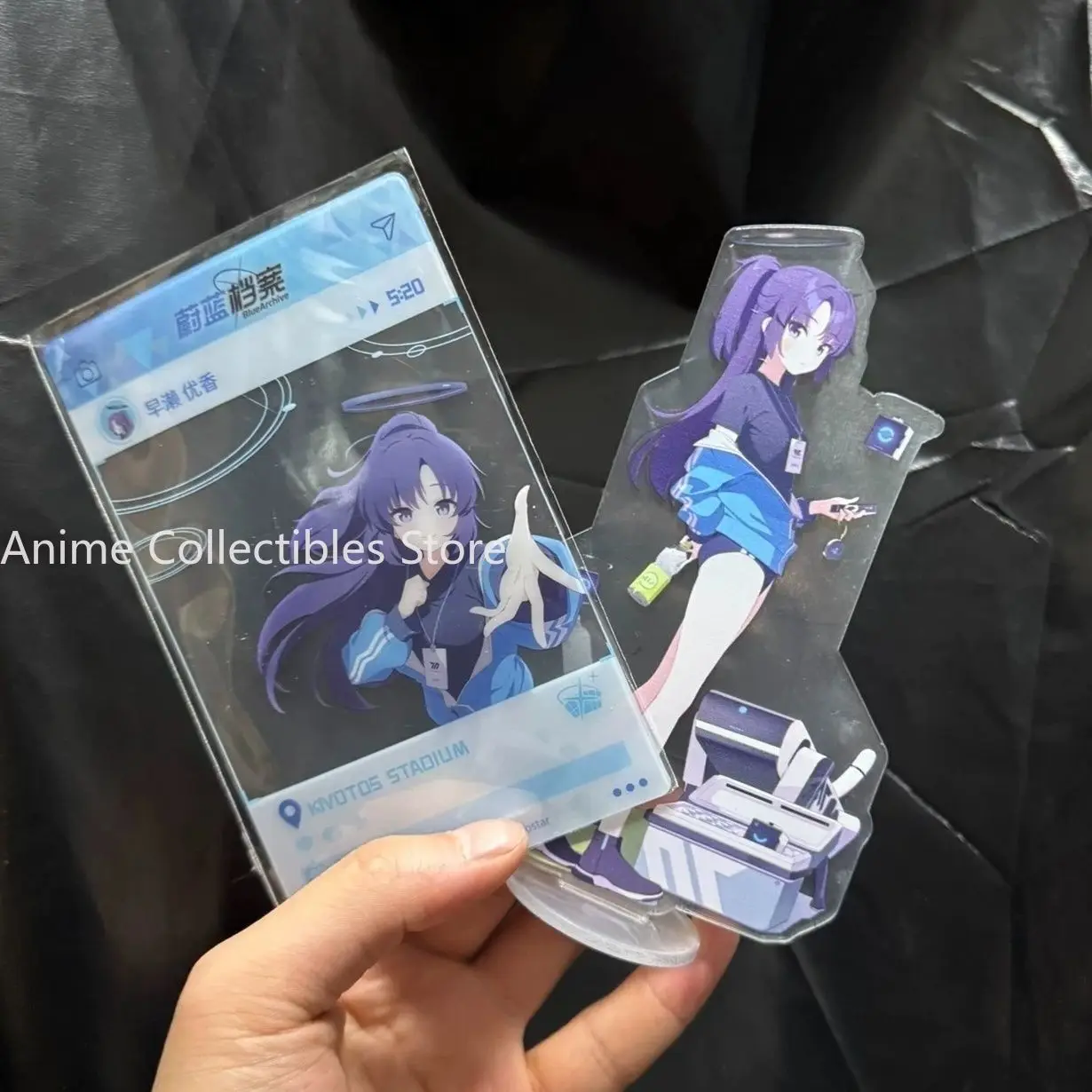 

Anime Blue Archive Hayase Yuuka Cosplay Transparent Card Acrylic Stand Plate Desk Decor Standing Sign Accessories Gifts