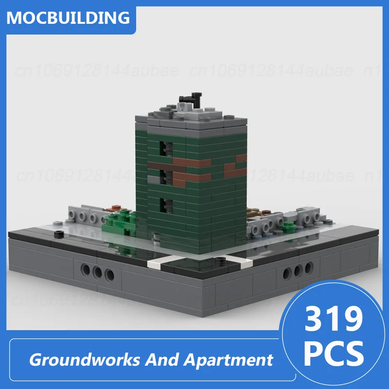 

Micropolis Demolition/Groundworks And Apartment Building Moc Blocks Diy Assemble Bricks Display Architecture Model Toys Gifts