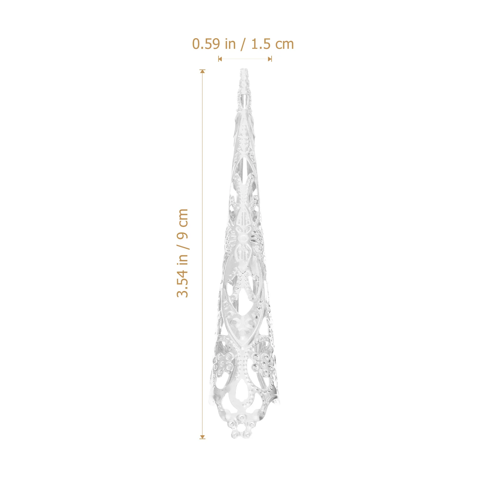 

8Pcs Ancient Queen Fingernail Claw Nail Rings for Women Party Costume Accessories Belly Dance Halloween Finger Claw