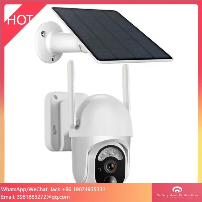 

Solar Panel Powered Outdoor 3MP Surveillance Camera WiFi 4G PTZ IP CCTV Home Security Camera System Wireless