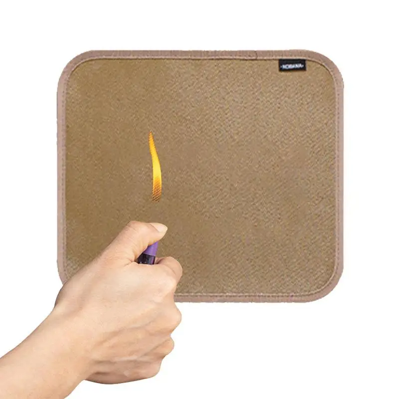 Fiberglass Fire Pits Mat Hearth Pad Heat Resistant 2012 Degree Camping Wood Stove Protect Floor Sparks Embers Welding Blanket