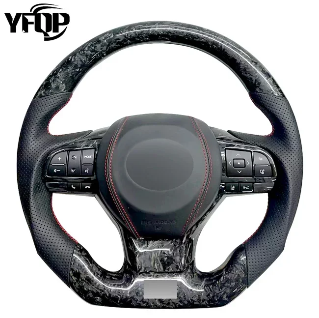 Car interior accessories sports carbon fiber steering wheel covered with genuine leather for Lexus Is250 IS300 IS350 RCF gcf NX